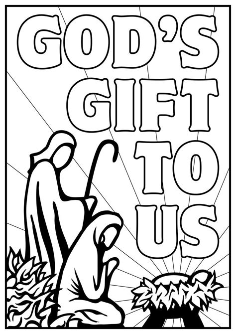 Christmas coloring pages for children's church. kids color pages manger scene | free kids nativity ...
