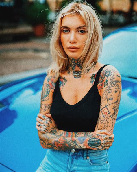 Incredible Sexy French Tattooed Model Valentina Belleza Inkppl