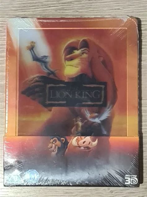 Disneys The Lion King Zavvi Exclusive Steelbook 3d And 2d Bluray New