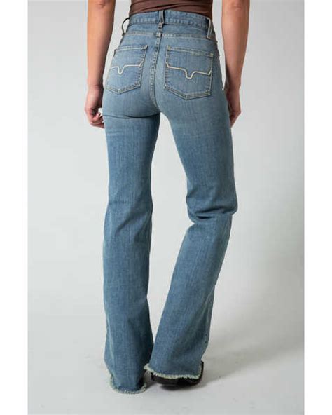 Kimes Ranch Womens Olivia Medium Wash High Rise Wide Leg Jeans Medium