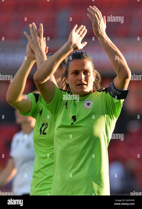 Goalkeeper Nadine Angerer Of Germany Reacts After The Uefa Womens Euro 2013 Quarter Final