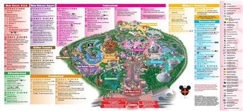 Disneyland Park Map in California, Map of Disneyland | Disneyland map, Disneyland california ...