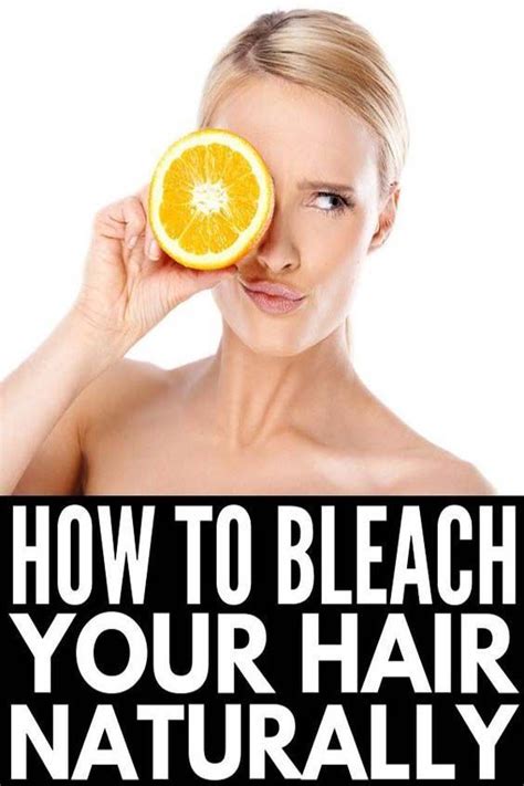 How To Bleach Hair Naturally (With images) | Bleached hair ...