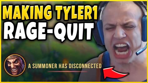 I Literally Made Tyler1 Rage Quit In Challenger Not Clickbait Ft