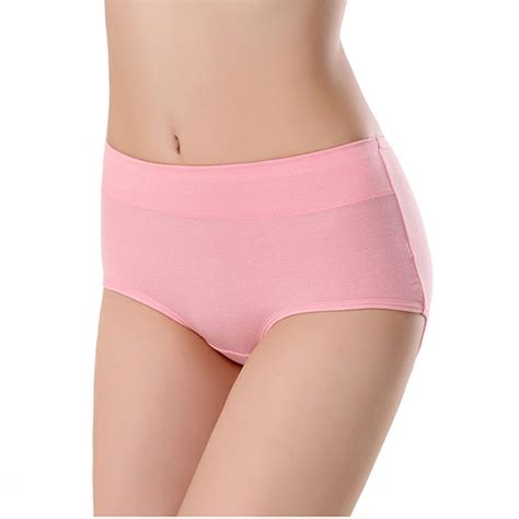 New Women Cotton Underwear Womens Panties Shorts Briefs Sexy Lingeries Female Mid Rise Waist