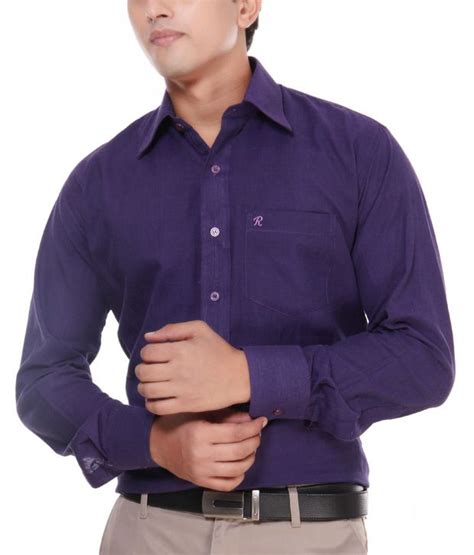 Rudham Violet Men S Formal Shirt Buy Rudham Violet Men S Formal Shirt