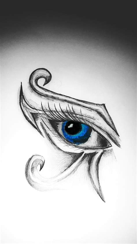 I Created This Tattoo Recently Inspiration From The Left Horus Eye And It S Symbolism Of Life