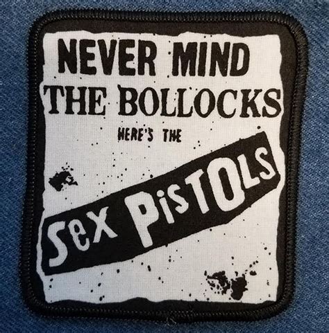Sex Pistols Never Mind The Bollocks Screened Sewn Edge Patch Sp1094