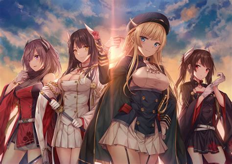 Group Anime Girls Wallpapers Wallpaper Cave
