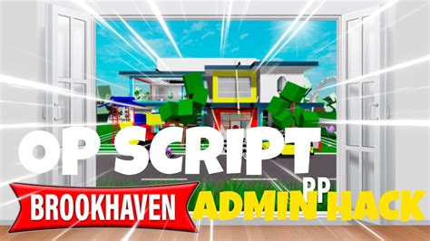 Roblox Brookhaven Op Script Hack Admin Commands Youtube