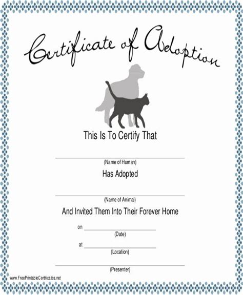 Free certificate maker for custom certificates. 20 Free Pet Birth Certificate Template ™ in 2020 (With ...