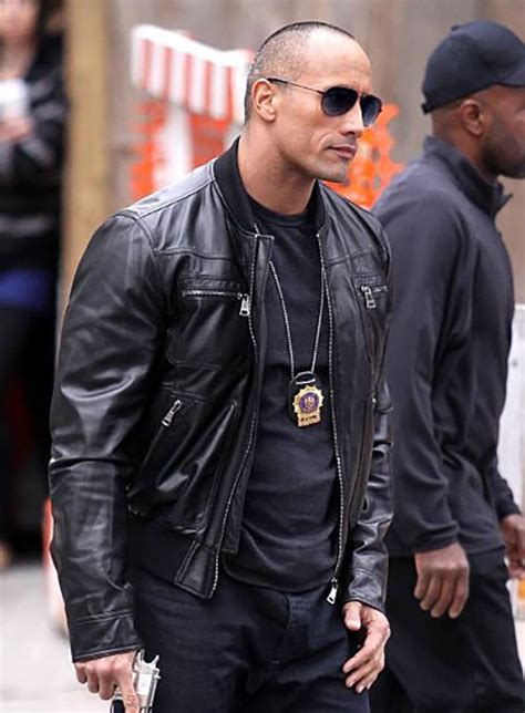 Dwayne Johnson The Other Guys Leather Jacket Leathercult Genuine