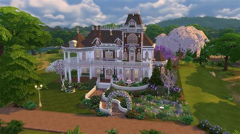 Victorian Dollhouse Sims 4 Speed Build No Cc Youtube