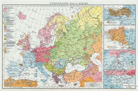 1895 Ethnographic Map Of Europe