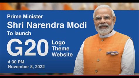 Full Program Pm Unveils Logo Theme And Website Of Indias G20