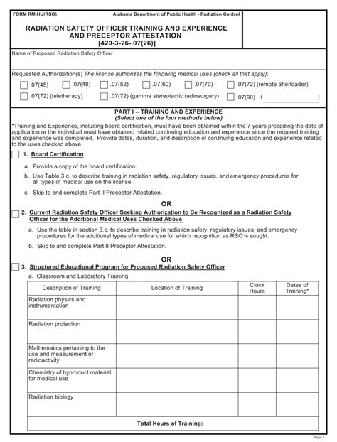 Form Rm Hurso Download Printable Pdf Or Fill Online Radiation Safety