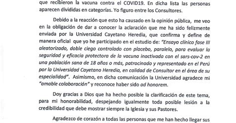 Prelatura De Caravelí Carta Del Nuncio Apostólico Del Perú