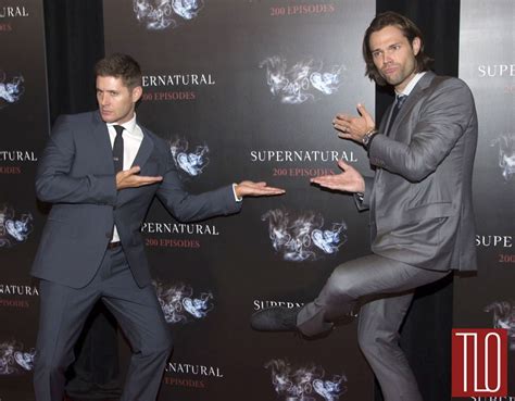Jensen Ackles And Jared Padalecki At Supernatural 200th Episode