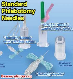 Standard Phlebotomy Needles Chart Medical Pinterest Phlebotomy