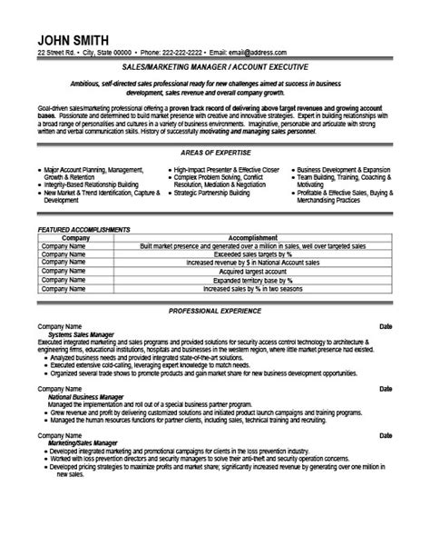 A sales manager is the overall in charge with the sales activities of a company. Sales or Marketing Manager Resume Template | Premium ...