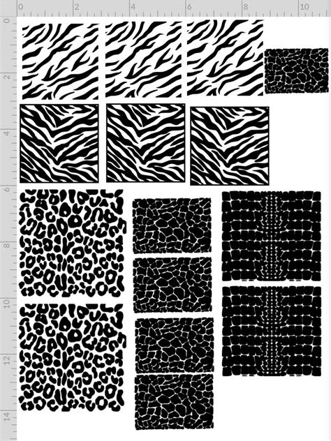 Animal Print Stencil Etsy