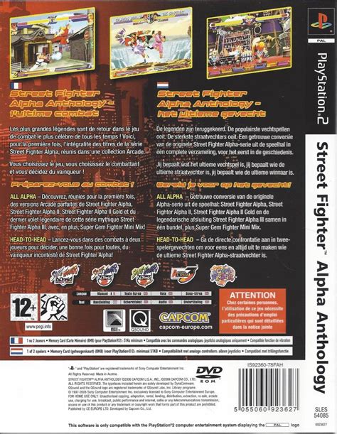 This package is indeed arcade perfect, so don't expect the. Street Fighter Alpha Anthology for Playstation 2 PS2 ...