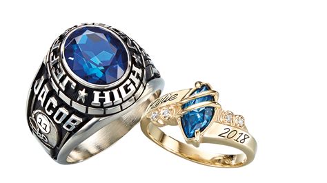 His And Hers Classrings Classic College Rings Jostens Class Rings