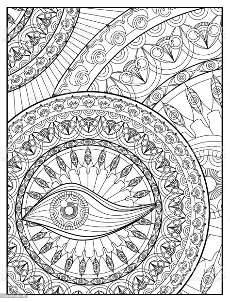 Mandala is een complexe, symmetrische of asymmetrische ornament dat een microkosmos voorstelt van het hele universum. Mandala Kleurplaat Pagina Voor Volwassen Ontspanning ...