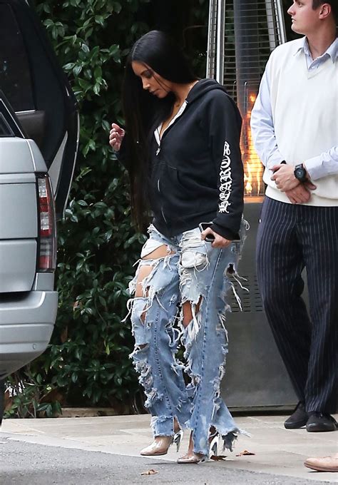 kim kardashian in ripped jeans out in beverly hills 01 04 2017 hawtcelebs