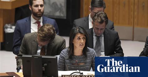 Un Ambassador Nikki Haley Says Rumors Of Affair With Trump Are Disgusting Us News The Guardian