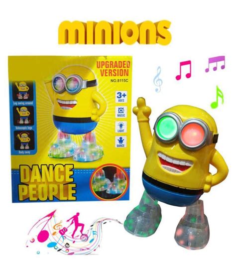 Dancing Minions Toy Battery Operated Musical Flashing Light Minions Toy Musical Dancing Minion