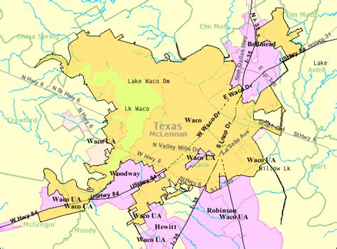 Waco Texas Map