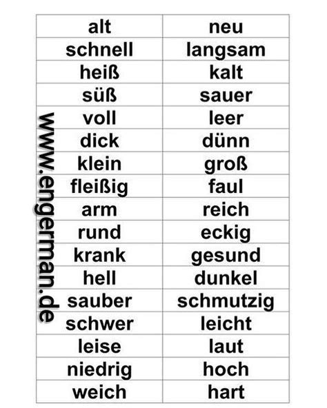 Deutsch Lernen Learn German German Grammar German Words German