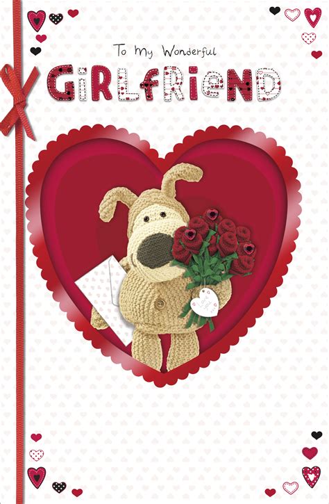 Boofle Wonderful Girlfriend Valentines Day Card Cards