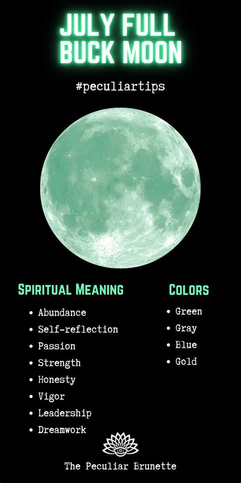 Maybe you would like to learn more about one of these? Buck Moon Spiritual Meaning, Correspondences, and Ritual ...