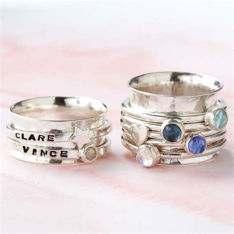 But there actually are ways to make the ring more valuable: Personalised Birthstone Spinner Ring By Little Silver Star ...