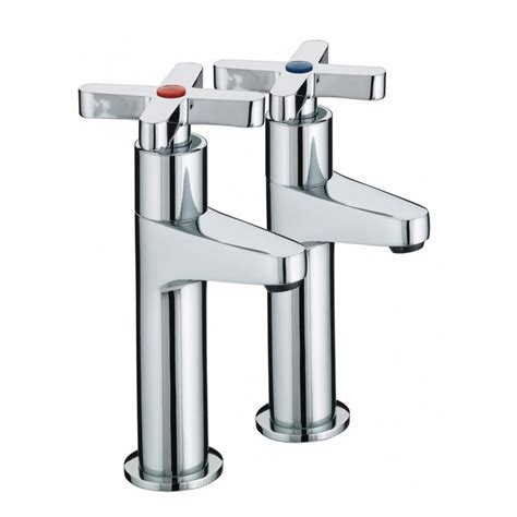 Bristan Design Utility X Head High Neck Pillar Taps