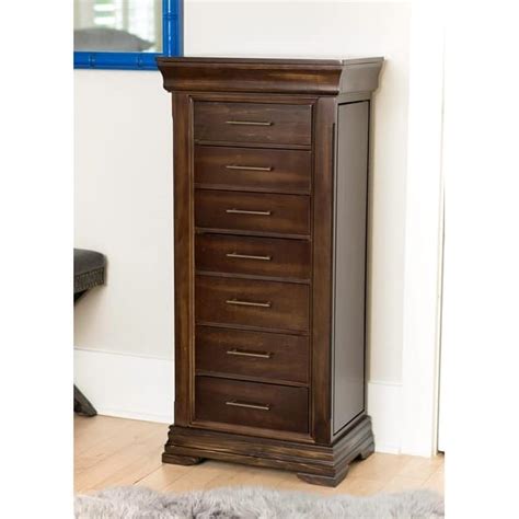 Hives And Honey Haley Walnut Jewelry Armoire 20w X 13d X 42h On