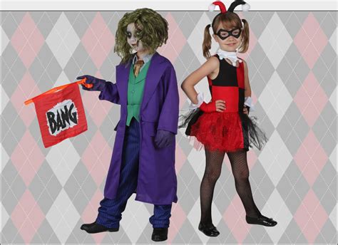 Harley Quinn And Joker Kids Costume