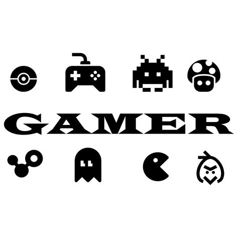 Gamer Wall Decals Play Room Vinyl Stickers Gamer Decal