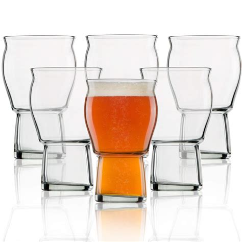 6 X Stackable Nucleated Ipa Glasses Homebrew Finds