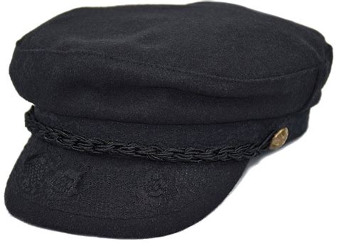 Authentic Greek Fisherman Mens Sailor Hat Cap 100 Wool Sailor Cap
