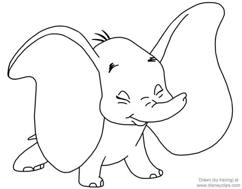 Dumbo Coloring Pages For Kids Visual Arts Ideas