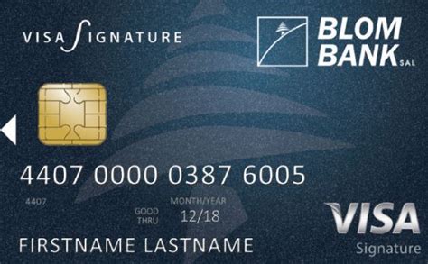 As such, though the information is pretty accurate, do not expect perfection. BLOM Bank - Visa Signature Credit Card
