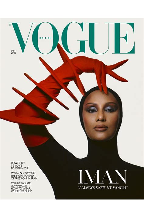 Iman Is British Vogues January 2023 Cover Star British Vogue