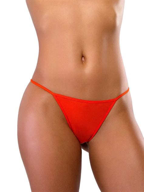 ROR WOMEN S THONG PANTIES COTTON ORANGE ACID NYC Clothing