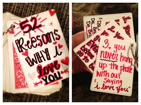 52 Reasons Why I Love You Diy Crafts For Boyfriend 52 Reasons Why