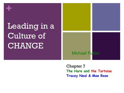 Ppt Leading In A Culture Of Change Michael Fullan