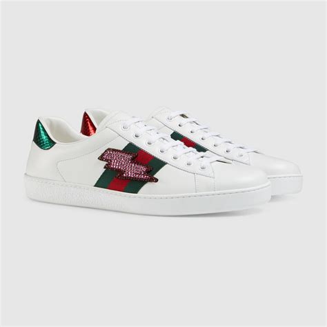 Ace Embroidered Sneaker Gucci Mens Sneakers 433738a38g09064