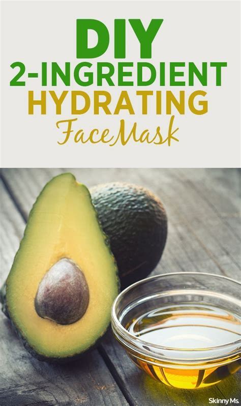 Diy 2 Ingredient Hydrating Face Mask Face Hydration Hydrating Face